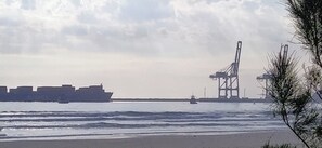 Vlak bij het strand