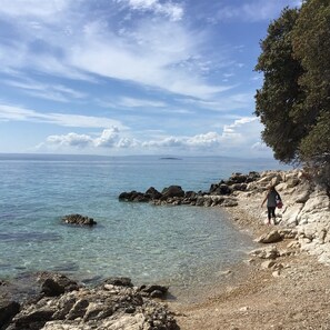 Plage à proximité, chaises longues
