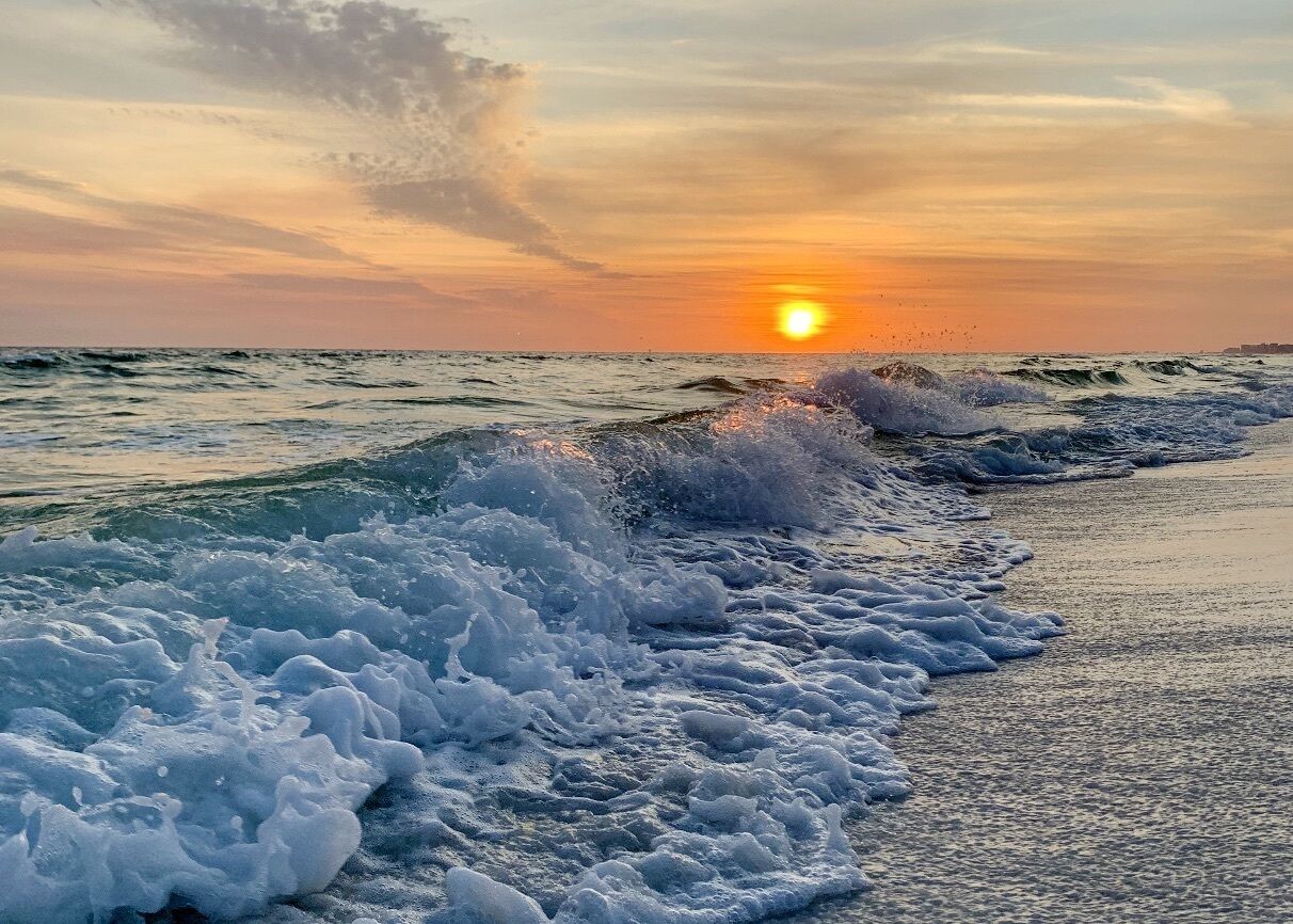 The beautiful sunset during one of our visits.

