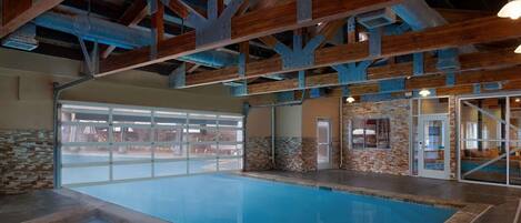 Indoor pool, outdoor pool