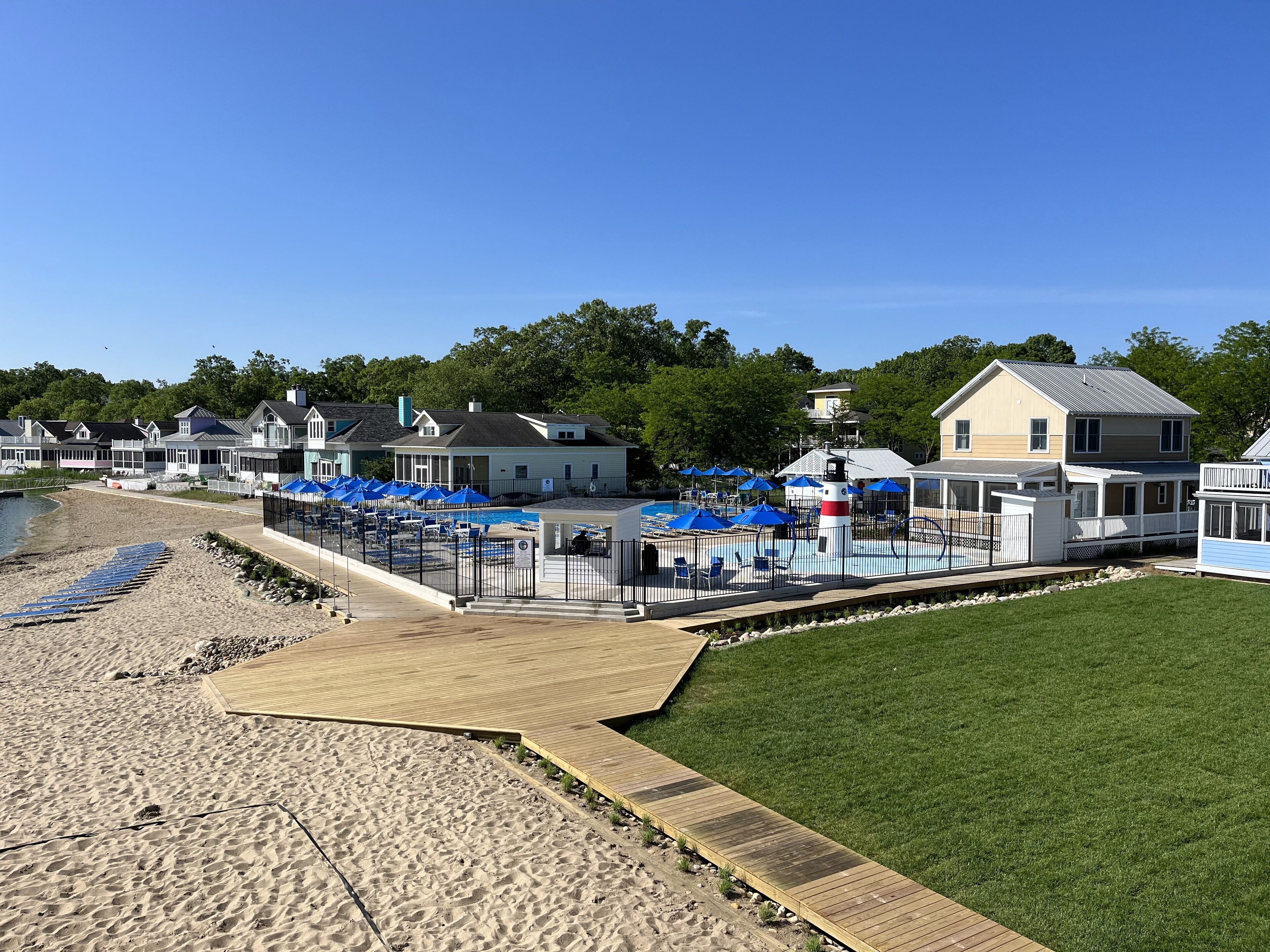 View of pool from clubhouse
