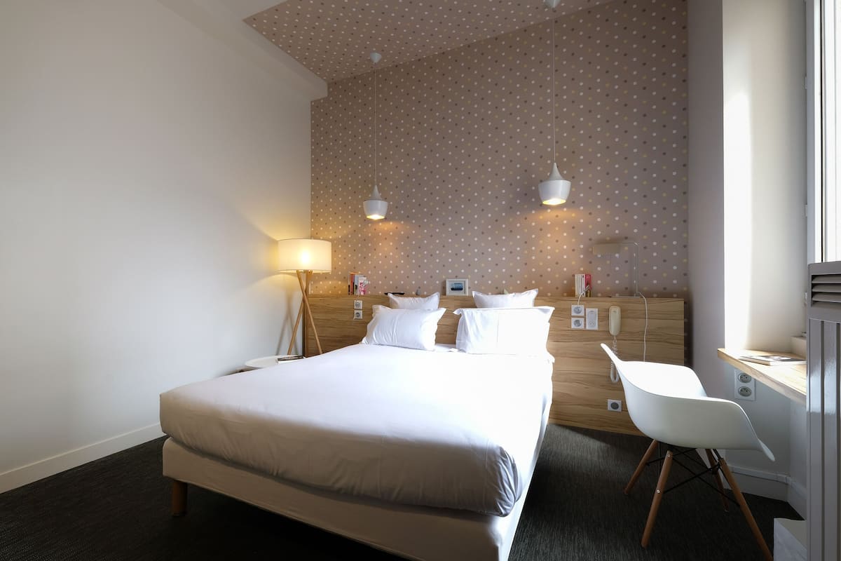 premium double room | premium bedding, soundproofing, iron/ironing board, free wifi