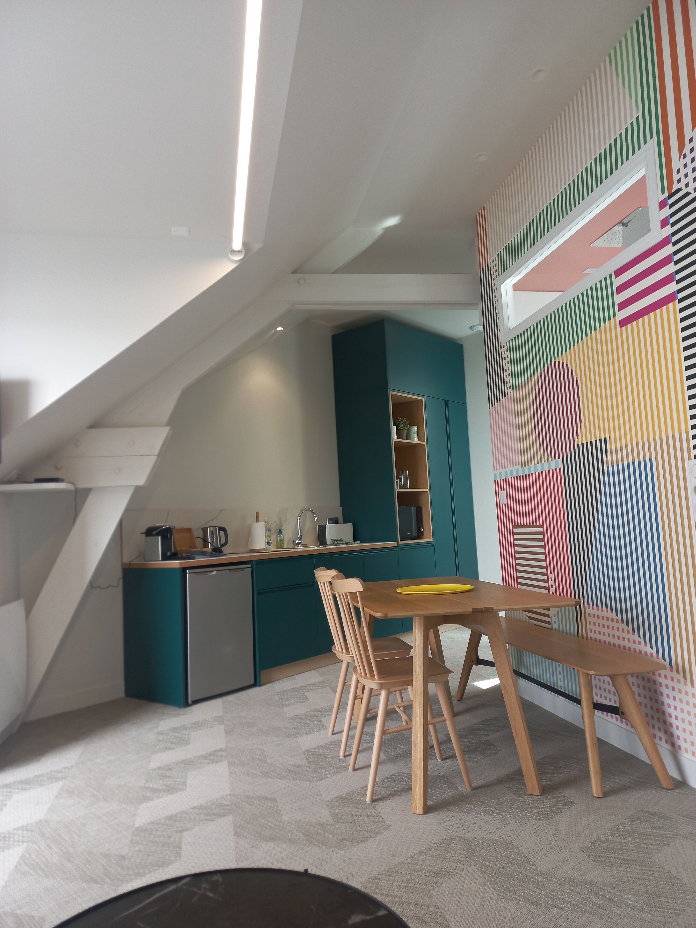 comfort apartment | private kitchen | fridge, microwave, stovetop, espresso maker