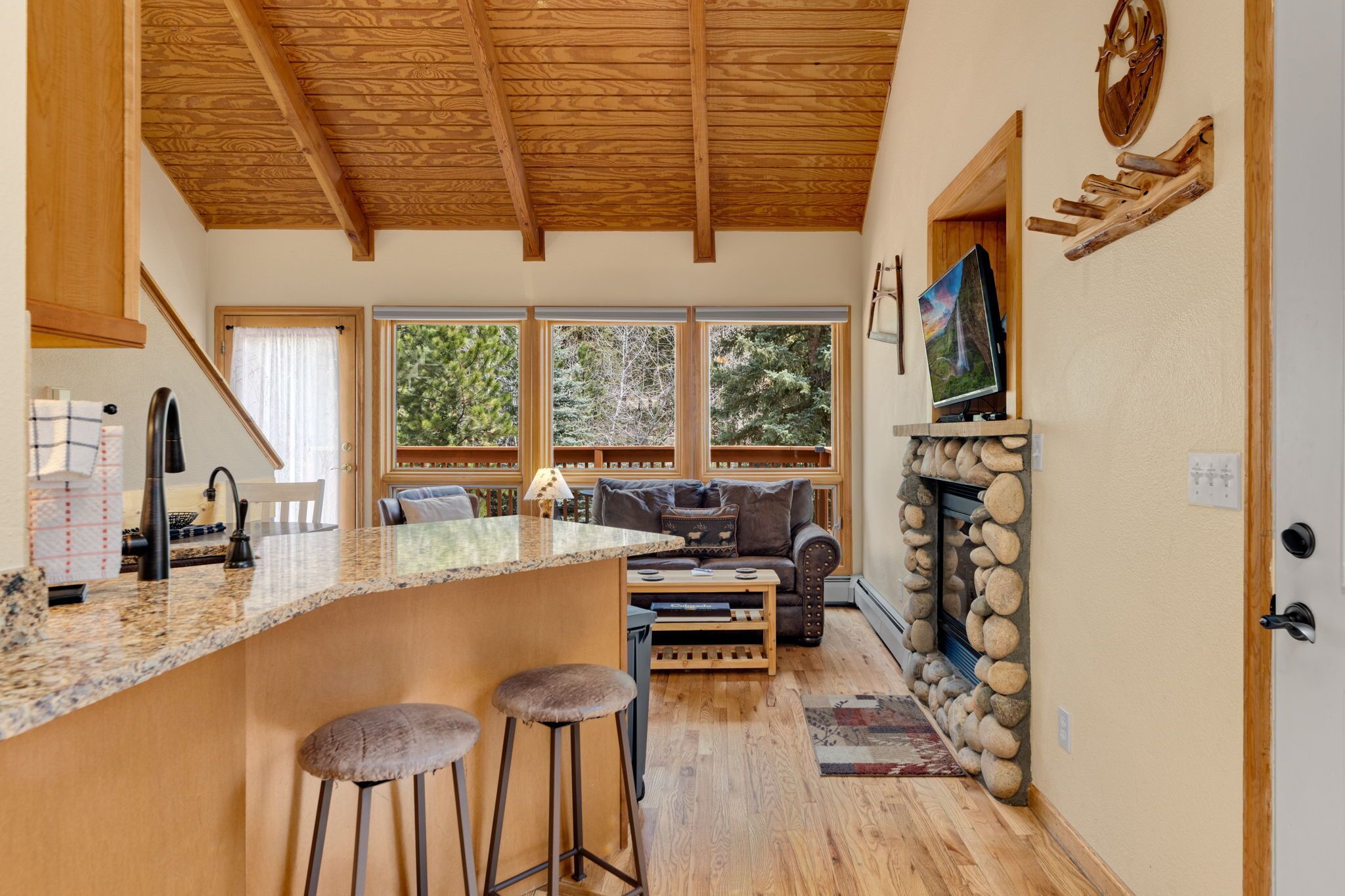 تلفزيون ذكي، مدفأة، مشغل دي في دي، مكتبة فيديو