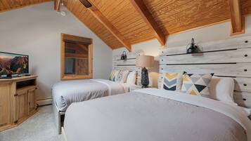 2 dormitorios, tabla de planchar con plancha, wifi gratis y ropa de cama