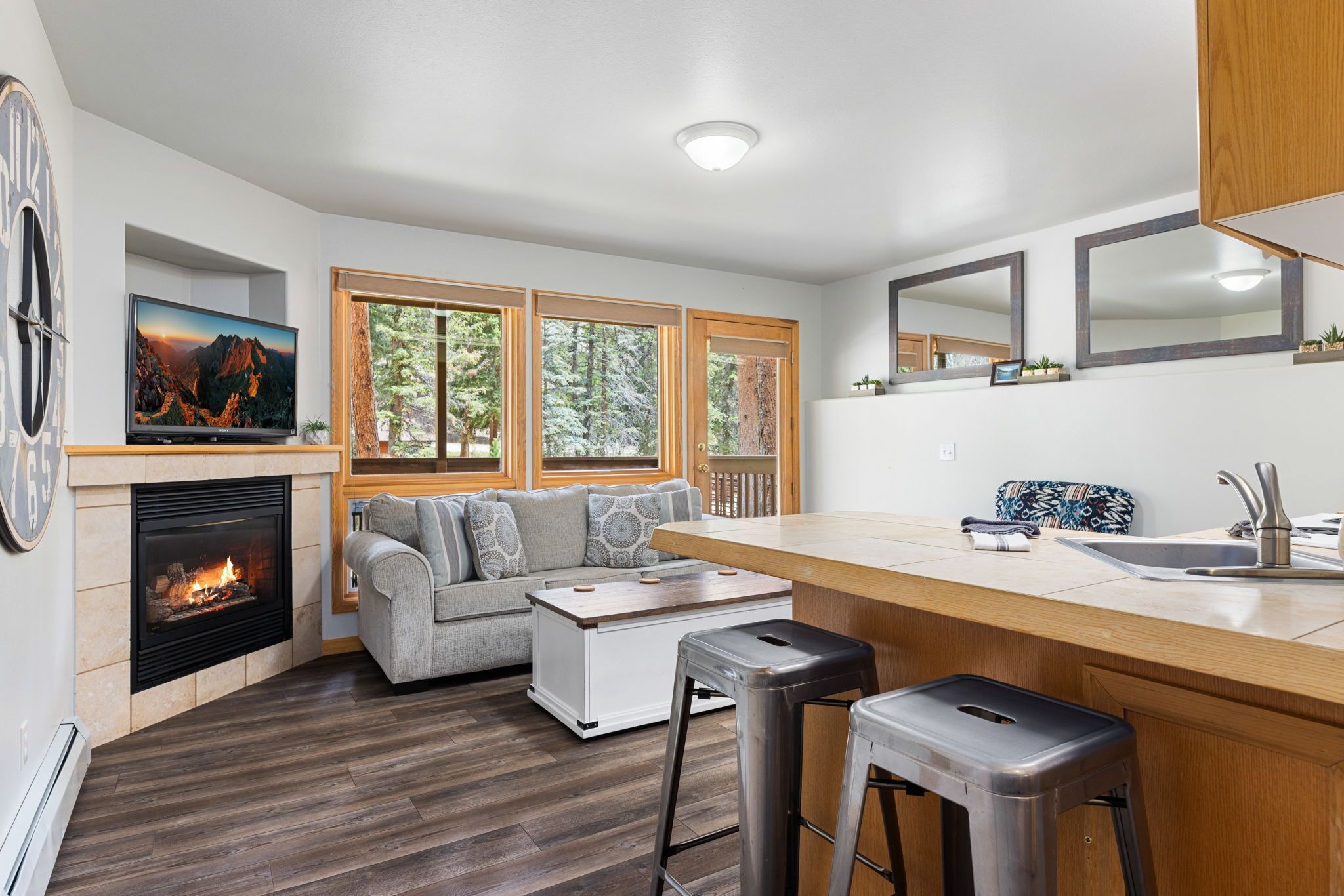 Smart-TV, Kamin, DVD-Player, Videothek