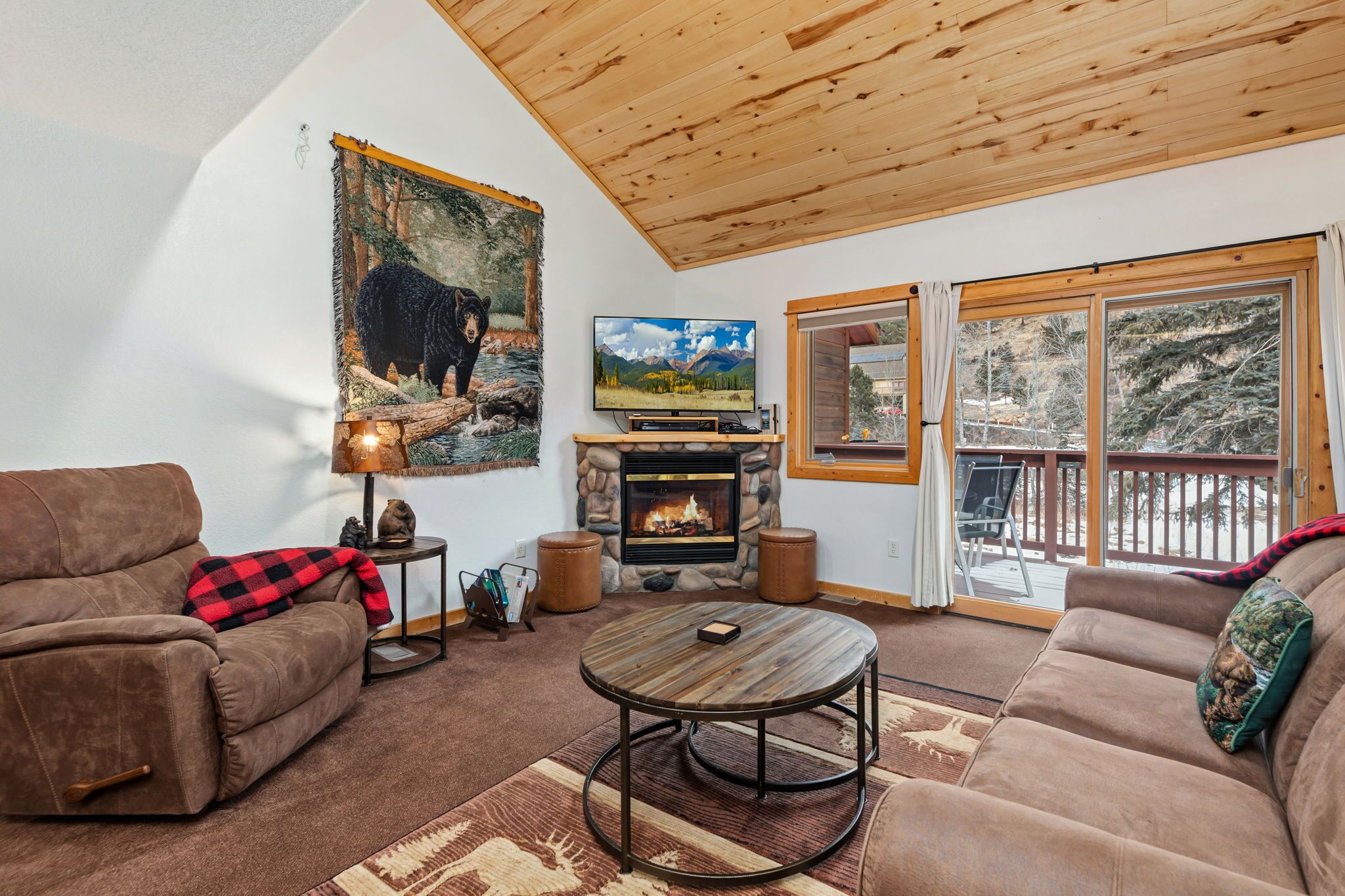 Smart-TV, peis, DVD-spiller og filmbibliotek