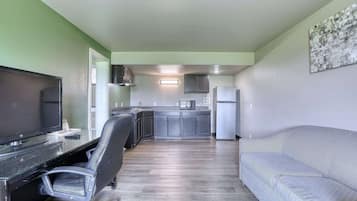 Room, 1 King Bed with Sofa bed, Non Smoking (Efficiency) | 1 bedroom, desk, blackout drapes, free WiFi