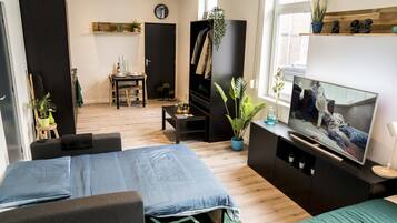 1 chambre, fer et planche Ă repasser, Wi-Fi, draps fournis