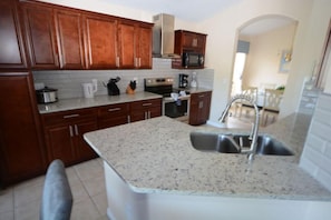 Villa, Multiple Beds (Ref 30 5 Bed Villa with own pool near) | Private kitchen - Ref 30 5 Bed Villa With own Pool Near Disney (Kissimmee)