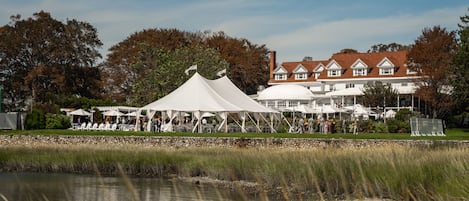 Outdoor wedding area