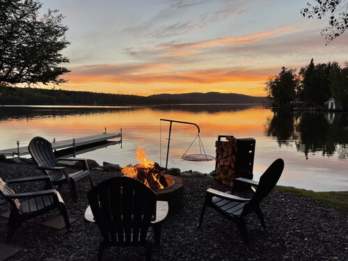 Grouse Landing on Back Lake
