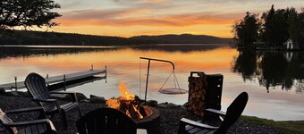 Grouse Landing on Back Lake