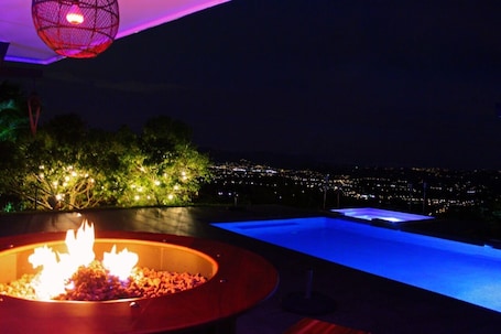 A heated pool. Blübambu Mountain Villas