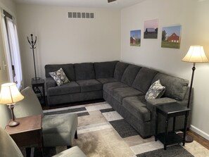 Fireplace, foosball