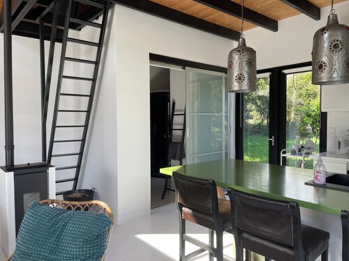 beautiful Woudlodge at the foot of the dunes with  views over the nature reserve