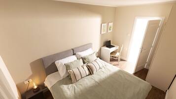 3 Schlafzimmer, Schreibtisch, Bügeleisen/Bügelbrett, Reisekinderbett