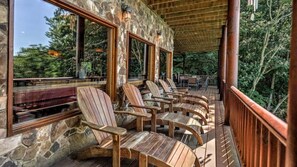 Terrace/patio - Eagles Landing- Lake Front Home | Two Story Dock | Incomparable Views (Blue Ridge)