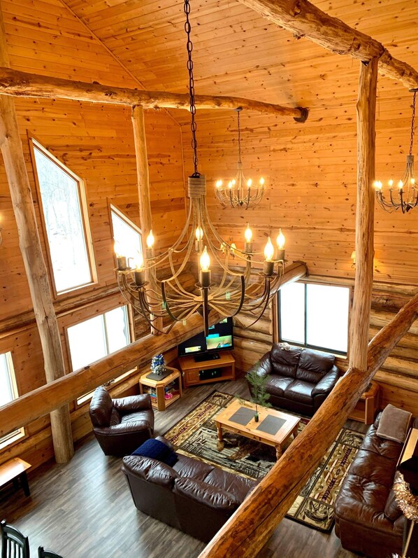 TV, fireplace, video games, DVD player