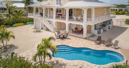 Extraordinary waterfront custom home, pool 56'dock ,ice machine,kayaks,bikes,ect
