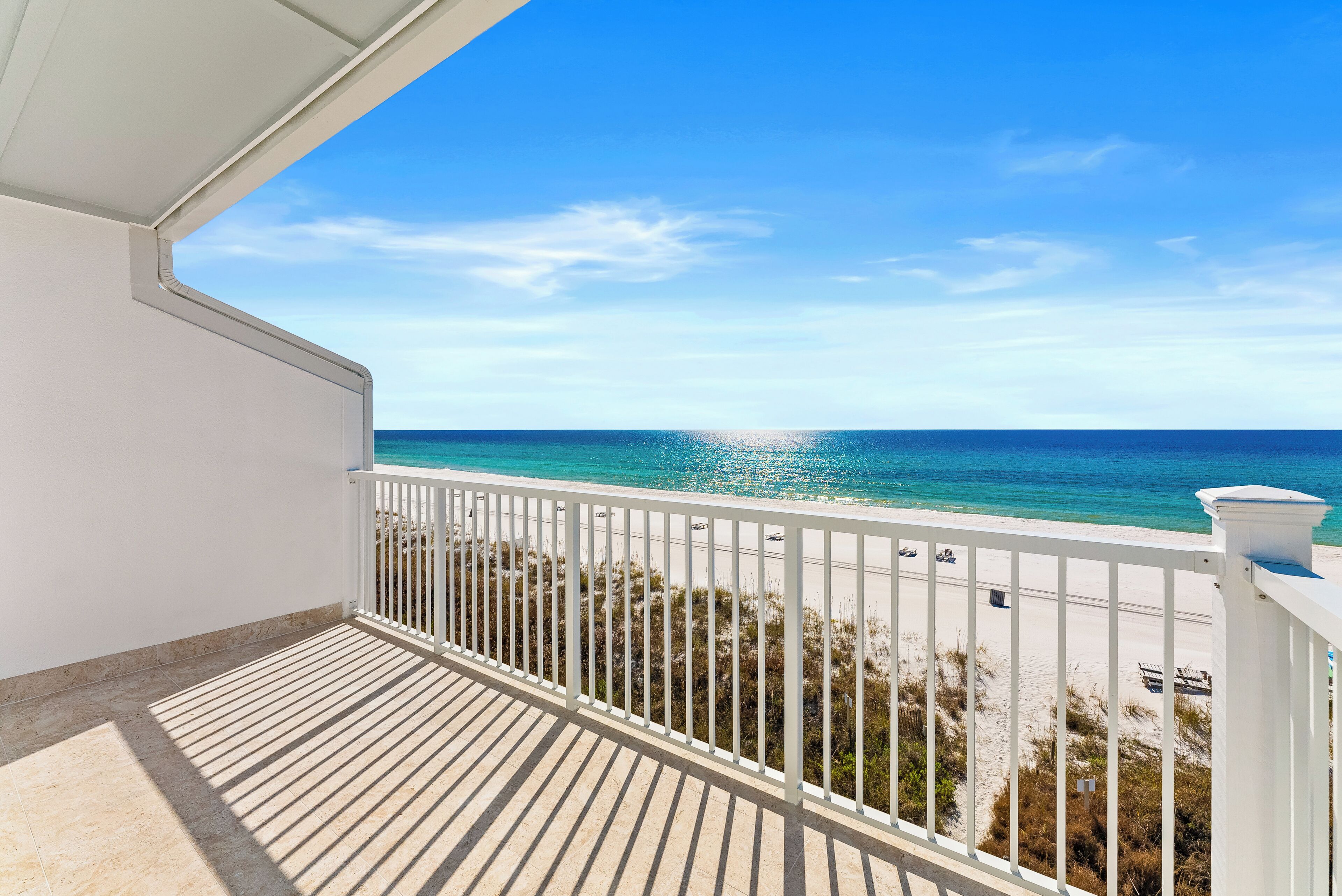The balcony offers stunning views overlooking the Gulf of America, perfect for relaxation and enjoying coastal breezes.