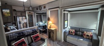 Miss Daisy's Lodge, a spacious park model RV near the Great Smokey Mountains
