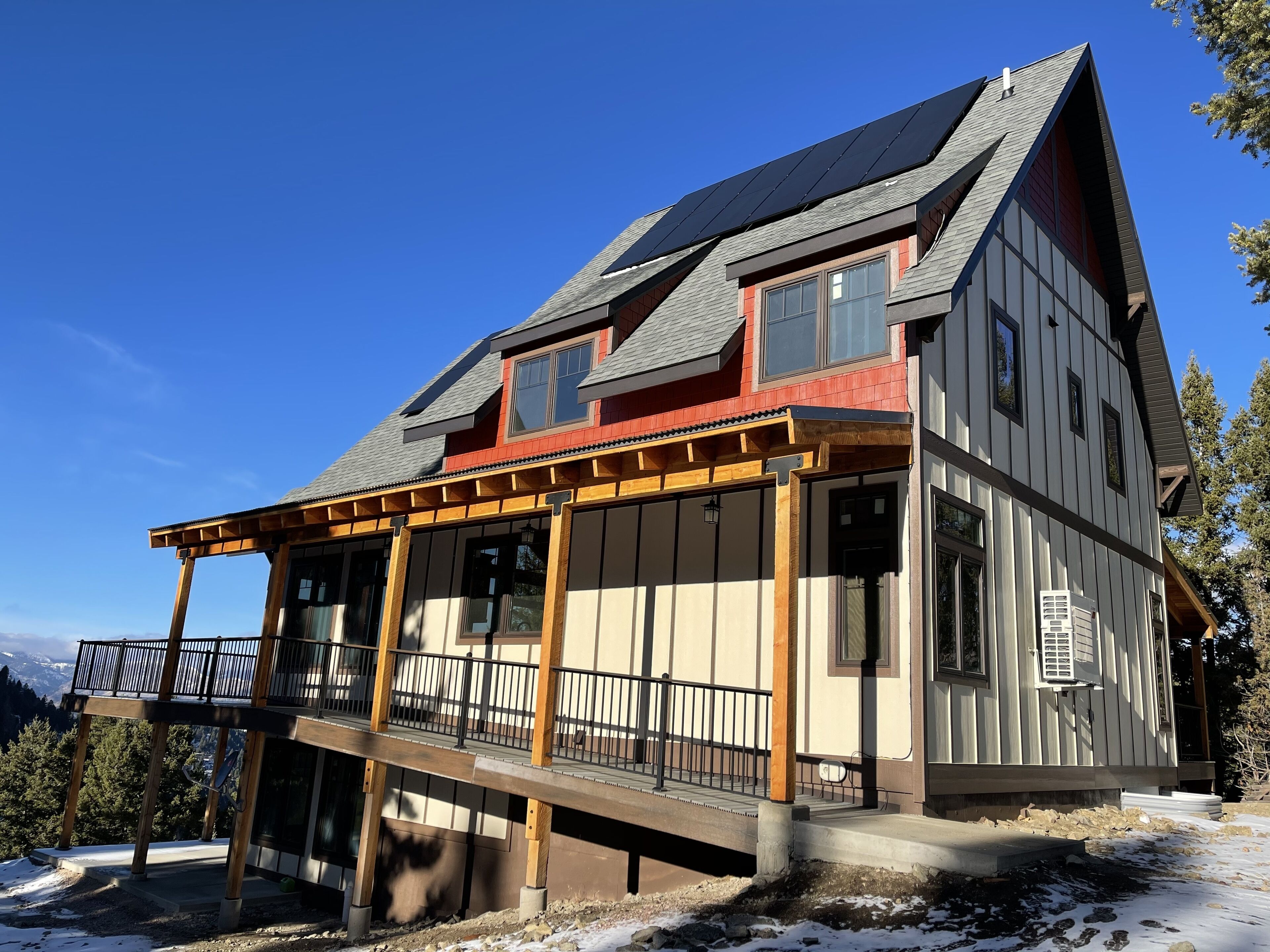 Twenty solar panels keep you powered up (along with a generator for back-up).