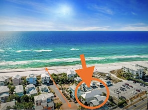 Enjoy stunning ocean views from this coastal residence, situated near a popular beach with easy access to the shore.