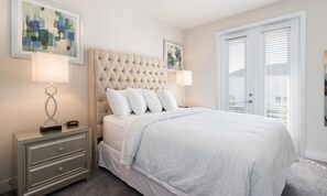 5 bedrooms, iron/ironing board, Internet, bed sheets