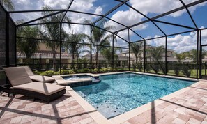 A heated pool - Rent Your Own Orlando Villa with Large Private Pool on Encore Resort at Reunion, Orlando Villa 4374 (Kissimmee)