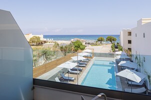 Suite, Sea View | Peralatan tempat tidur premium, tilam berlapik 