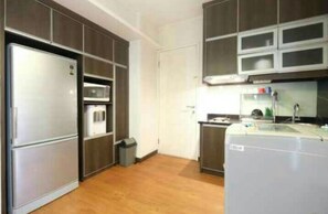 Apartment, 2 Bedrooms | Private kitchen | Fridge, electric kettle