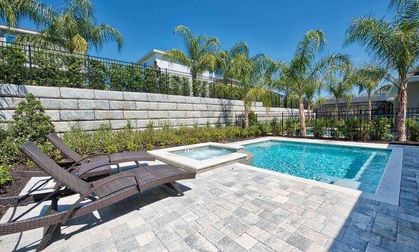 A heated pool