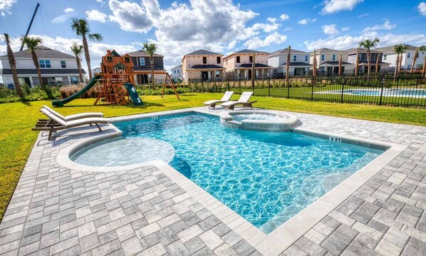 A heated pool - Beautiful 5 Star Villa on Encore Resort at Reunion with Large Private Pool, Orlando Villa 4455 (Orlando)