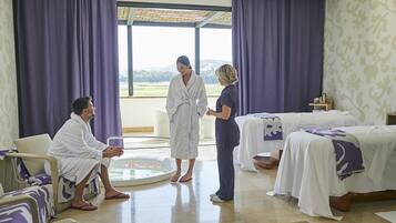 Sale per trattamenti di coppia, trattamenti per il corpo, aromaterapia