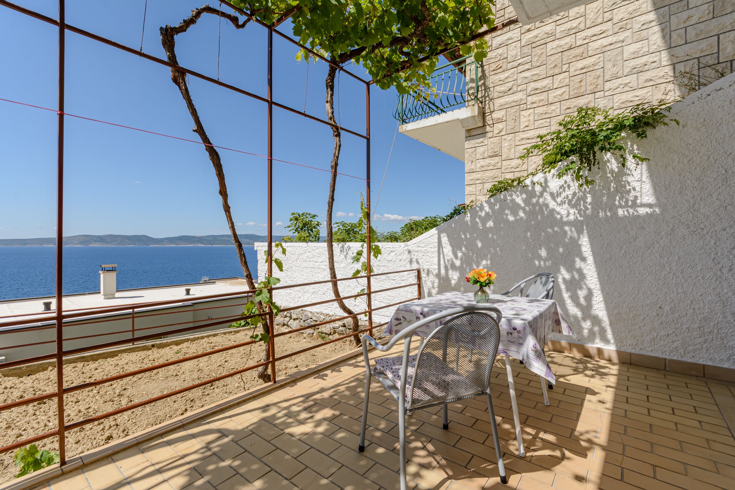 Double Room (Double Room with Terrace and Sea View) | Terrace/patio