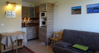 Studio for 4 near the slopes with balcony and parking