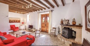 Living area - Charming stone clad family villa with pool La Font (Pollensa / Pollença)