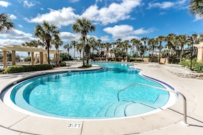 A heated pool