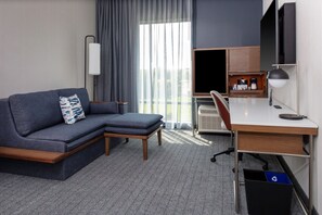 Room, 2 Queen Beds, Non Smoking | Living room | 55-inch flat-screen TV with satellite channels, TV