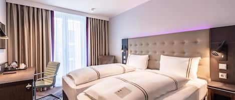 Standardværelse med dobbeltseng eller 2 enkeltsenge | Lydisolering, gratis Wi-Fi