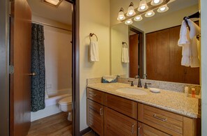 Hair dryer, towels