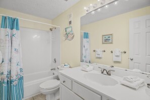Hair dryer, towels