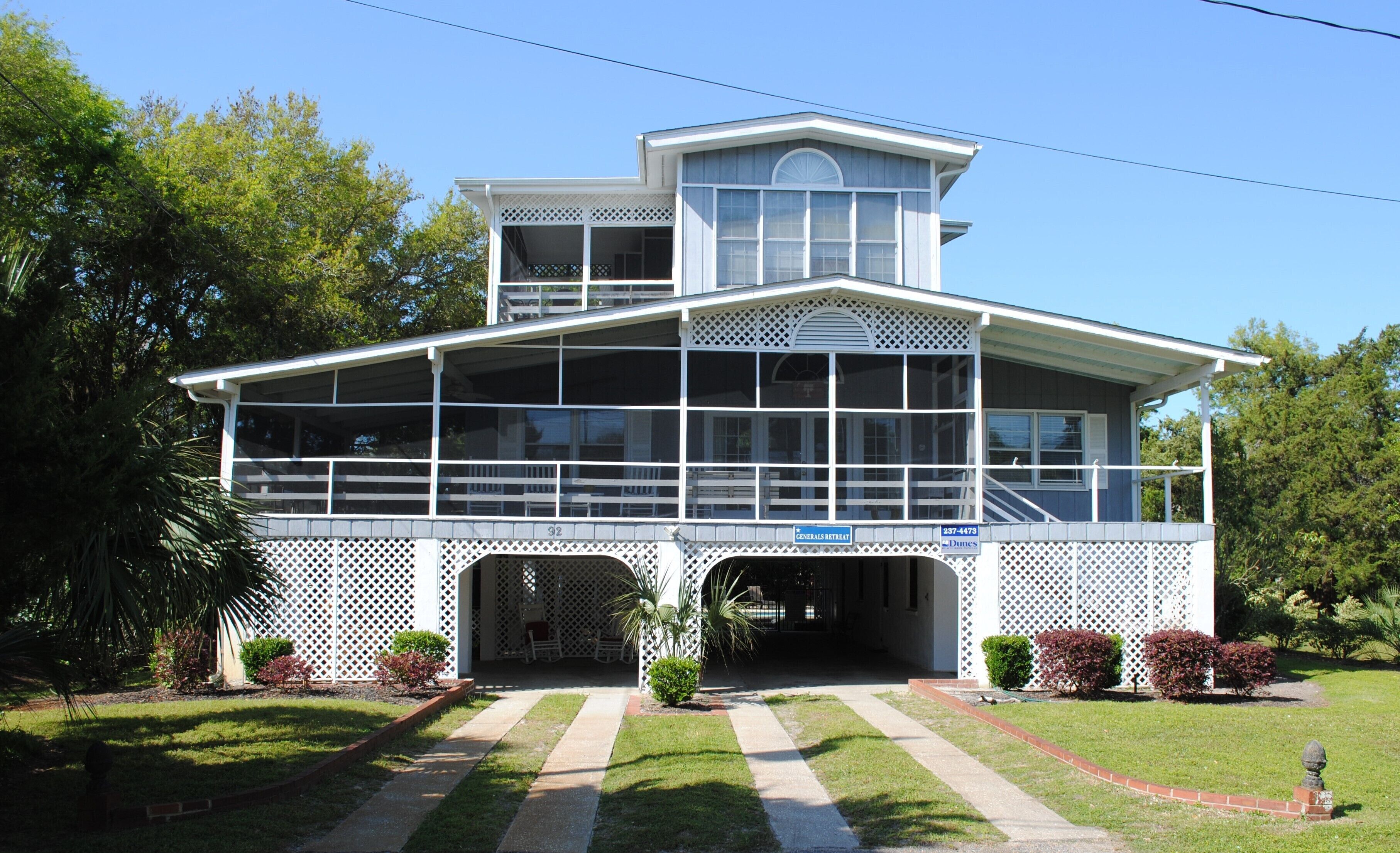 Home with private swimming pool located at North Litchfield Beach in Pawleys Island.