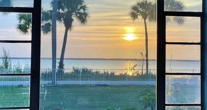 3 Bedroom 3 Bath a waterfront 3 Acre Home close to Downtown and Beaches.