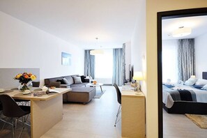 Appartement | 1 chambre, fer et planche à repasser, Wi-Fi gratuit, draps fournis