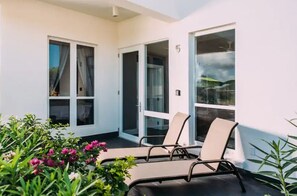 Terrace/patio - #5-1BR Shalimar Vacation Luxurious Corner Apartment St. Kitts Frigate bay (Basseterre)