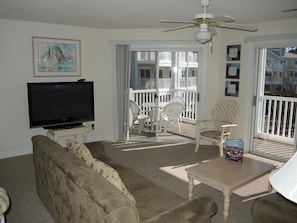 Villa, 2 Bedrooms | Living area | TV - Pool View Villa 1504 with 27 hole Golf Course Onsite and Sunset Beach Nearby by RedAwning (Calabash)