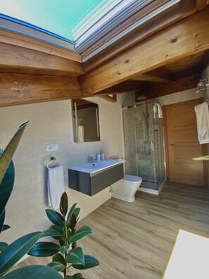 Duplex, Ensuite (4) | Bathroom - Apartamentos la Ventana de Mogrovejo (Camaleno)
