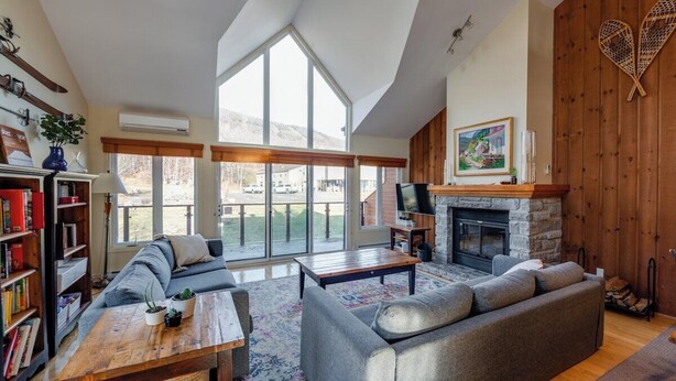 Living area - UNIT 100 - CHALET SKI-IN/OUT - 12 PEOPLE (Saint-Ferréol-les-Neiges)